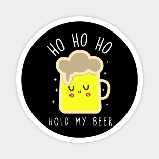 funny christmas beer Magnet